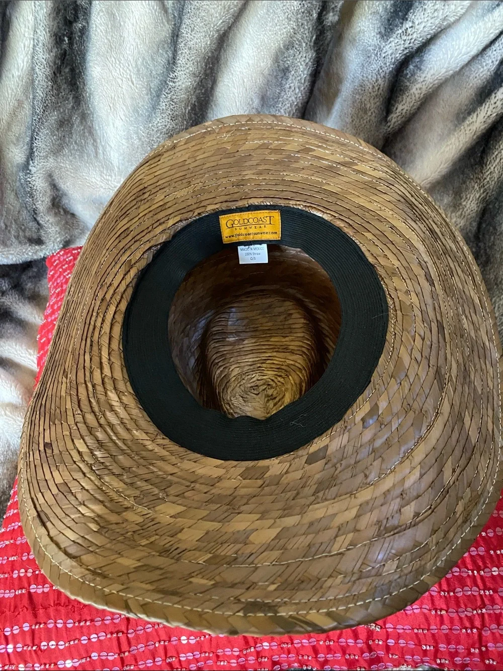 Gold Coast Sunwear Unisex Straw Beach Resort Wear Hat NWT